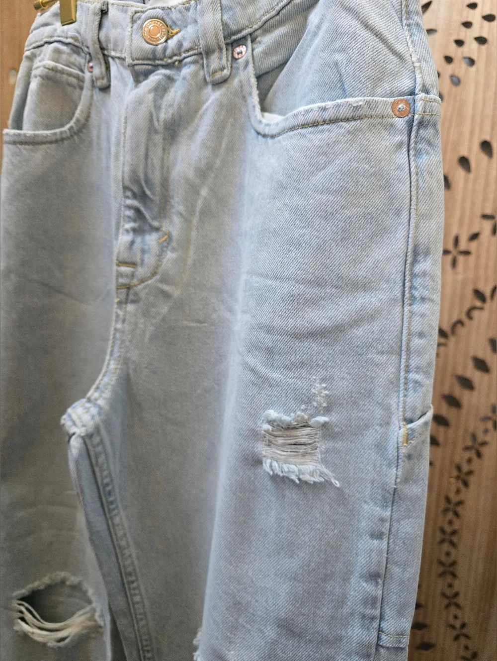 NWOT We The Free Tinsley Baggy High Rise Straight Leg Jeans - Picture 11 of 13